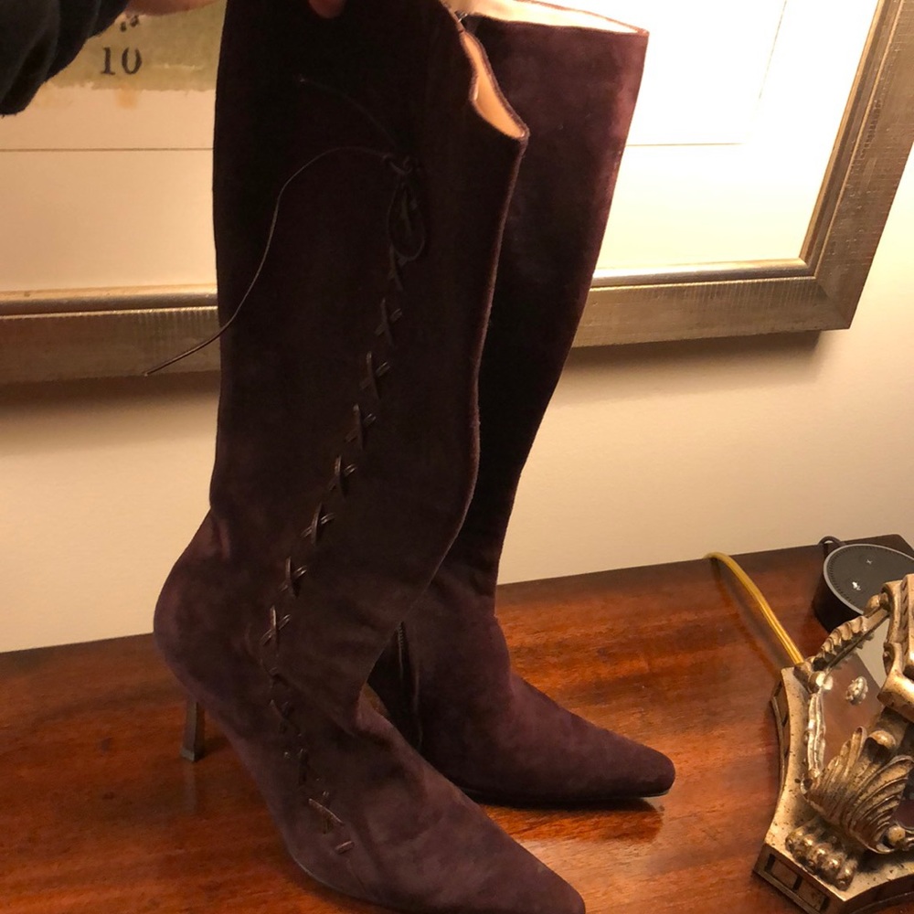 Purple Suede Gianni Milanesi